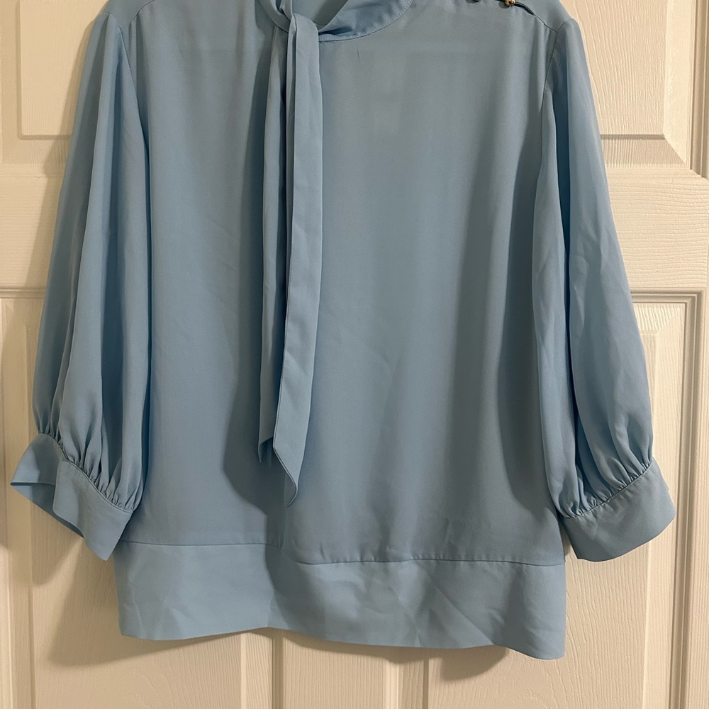 7th Avenue Design Studio Blue Women's Blouse Size M